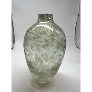 Vtg Jay Strongwater Perfume/ vase No Stopper Beautiful Blown Glass PERFECT 5"